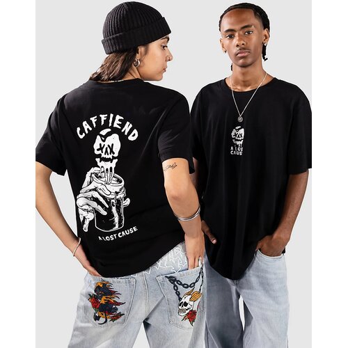 A Lost Cause Caffiend T-shirt black Cene