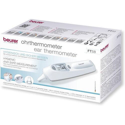 Beurer FT 58 Fieberthermometer 795.33 Infrarot, Ohrmessung Slike