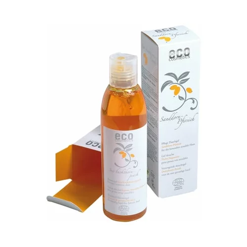 eco cosmetics 2v1 negovalni gel za prhanje z rakitovcem in breskvijo
