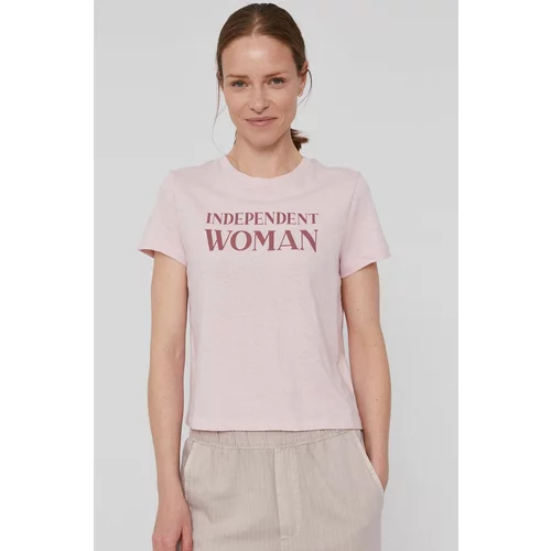 GAP Majica kratkih rukava za žene, boja: ružičasta