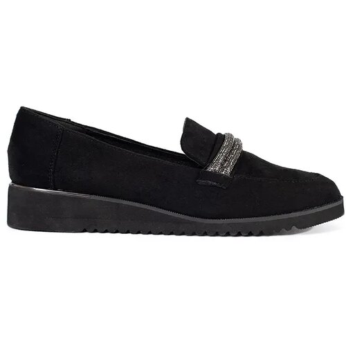 GOODIN Black suede loafers Cijene