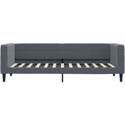 VidaXL dnevni krevet na razvlačenje bez madraca tamnosivi 80x200 cm Slike