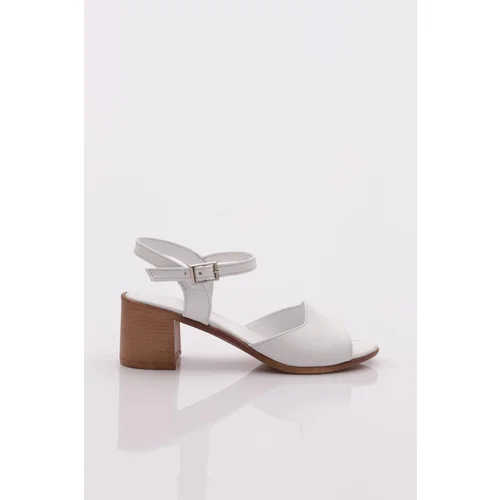 DGN 15-17 Women's Sandals Genuine Leather White