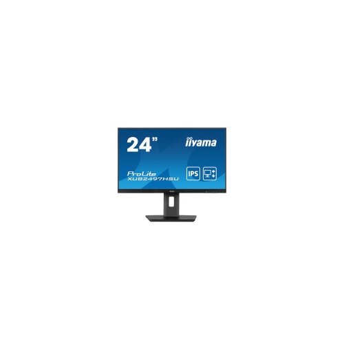 Iiyama Design 3-side borderlessDiagonal 23.8", 60.5cmPanel IPS Panel Technology LED, matte finishNative resolution 1920 x 1080 @100Hz (2.1 megapixel Full HD)Aspect ratio 16:9Panel brightness 300 cd/m²Static contrast 1300:1Advanced contrast 80M:1Resp XUB2497HSU-B Cene