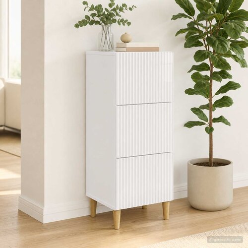  Ormar s ladicama Bijela visokog sjaja 33 x 34,5 x 90 cm Cijene