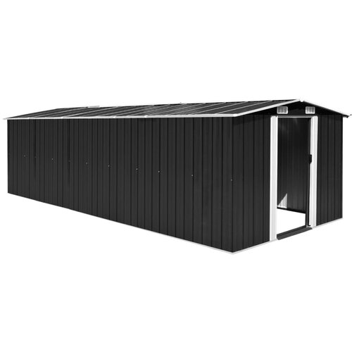 vidaXL Vrtna kućica 257 x 580 x 181 cm metalna antracit Cijene