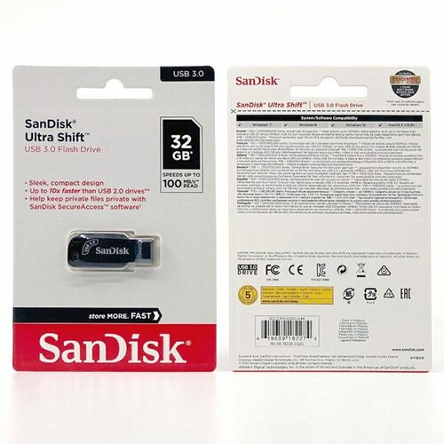 San Disk USB 3.2 FLASH DRIVE ULTRA SHIFT 100MB/s 32GB Cijene