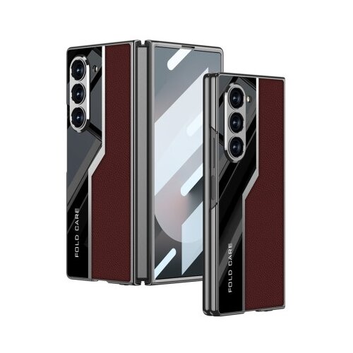  Futrola leather style za samsung f956b galaxy z fold 6 5g crvena (gkk case) ( F116728 ) Cene