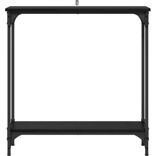  Konzolna stolica Crni hrast 75 x 22,5 x 75 cm Konstruirano drvo Slike