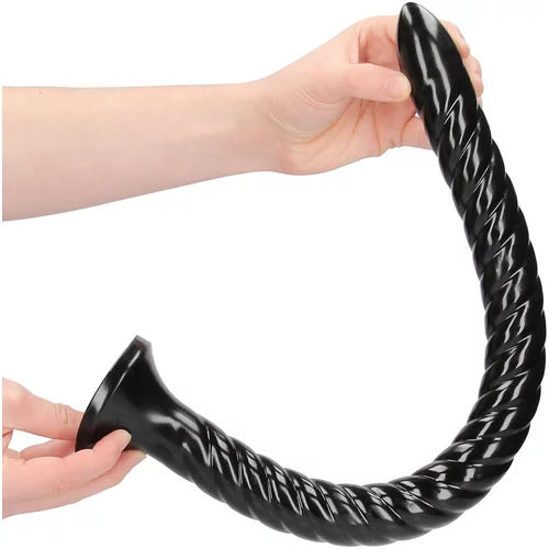 Ouch! Swirled Anal Snake Black 50cm