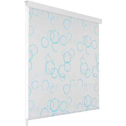 vidaXL Rolo zastor za tuš 140 x 240 cm s uzorkom mjehurića Cijene