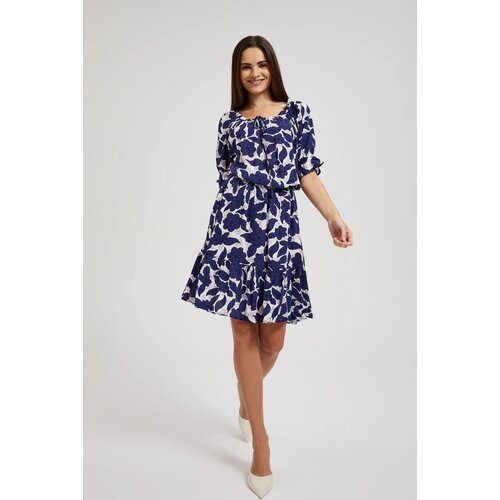 Moodo Women's patterned dress - purple Slike