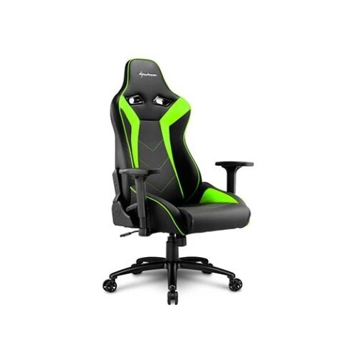  Stolica SHARKOON Elbrus 3 Gaming bk/gn, black/green Slike