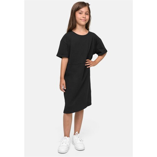 Urban Classics Kids girls' organic oversized t-shirt dress black Cene