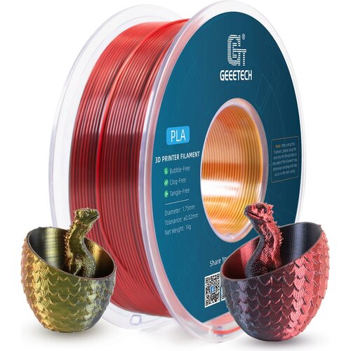 GEEETECH PLA Silk Tri-Colour Red+Gold+Black, 1.75 mm / 1000 g Cene