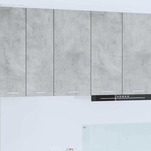 Viseći ormarić s pohranom Beton siva i bijela 40 x 31 x 80 cm Slike