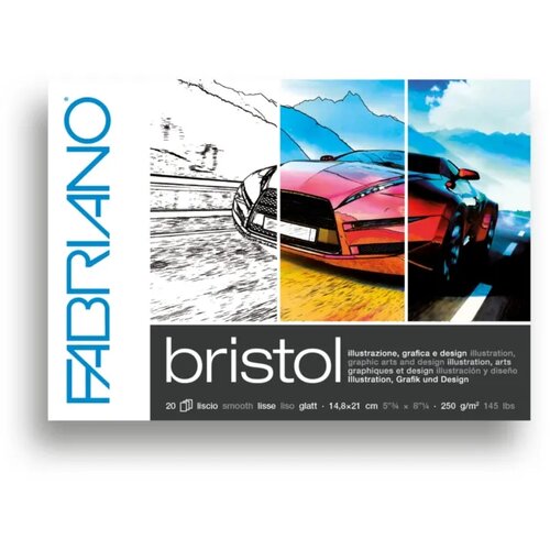 Fabriano Bristol, akvarel blok, A5, 250g, 20 lista, Fabriano Cene