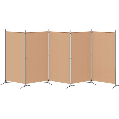  5-Panelni Pregrađivač Bež 433 x 180 cm Tkanina - Bež 433 x 180 cm Slike