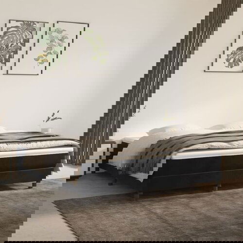 vidaXL Okvir za krevet s oprugama crni 180x200 cm baršunasti Cijene