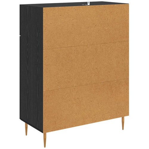  Kreveta Crni hrast 69,5 x 34 x 90 cm Konstruirano drvo Slike