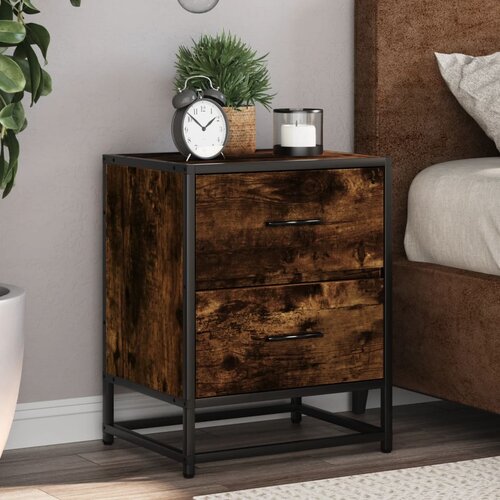 VidaXL Noćni ormarići 2 kom boja hrasta 40x31x50 cm konstruirano drvo Slike