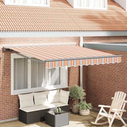 vidaXL Retraktilna tenda Morsko modra 300x250 cm Cene