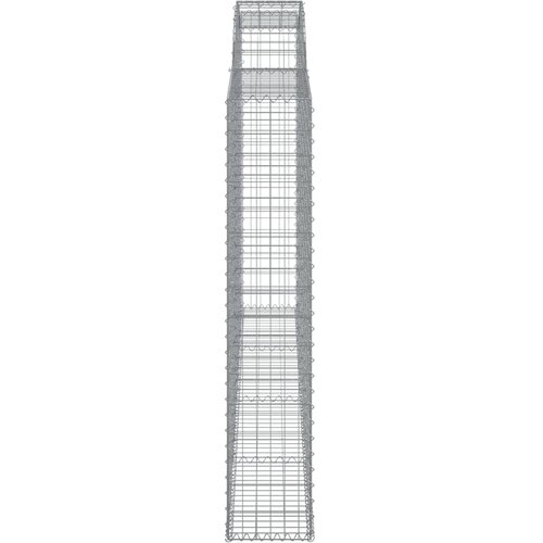  Lučne gabionske ko&amp;scaron;are 4 kom 300x30x160/180cm pocinčano željezo Slike