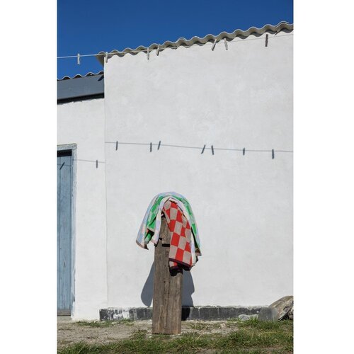 Mette Ditmer Denmark Oranžno-bež frotirna brisača iz organskega bombaža 50x90 cm Retro &amp;ndash; Slike
