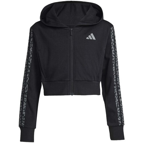 Adidas Duks za devojčice sa kapuljačom Jg An 3S Ft Fz KB6985, Crni Cene