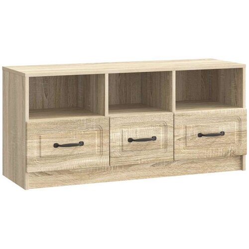 TV omarica Sonoma hrast 102 x 34,5 x 47 cm Inženirski les, (5000210502) Cene