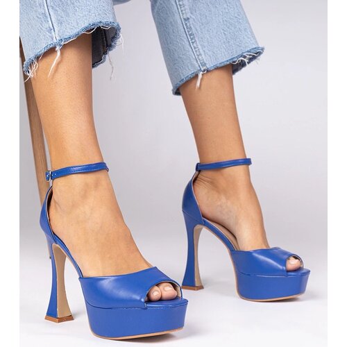 D/CEO marka niezdefiniowana Blue high heel sandals Tesli Slike
