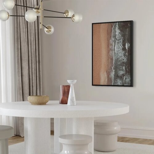  Slika - Shore Line (1 Part) Vertical 60x90 U crnom drvenom okviru Slike