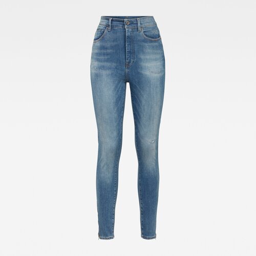 G-star jeans - shape high super skinny ankl blue Slike