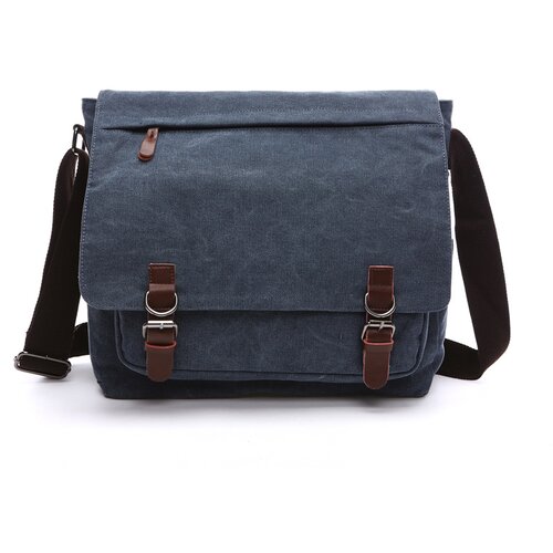 INF Srednje vintage torba za čez ramo iz platna in usnja DarkBlue, (21550055) Cene