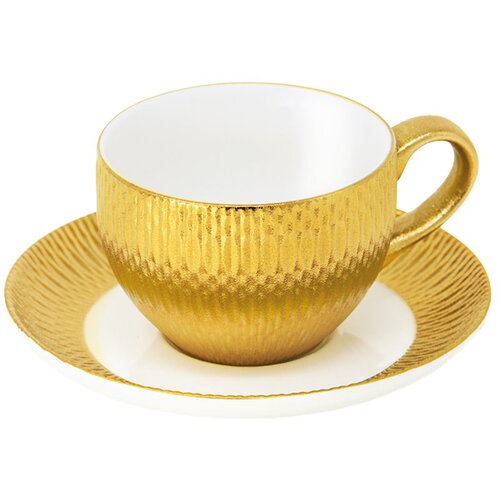Le Coq Zlata skodelica za čaj s podstavkom Deras 200ml / lder034or153020 / porcelan, (20456288) Cene