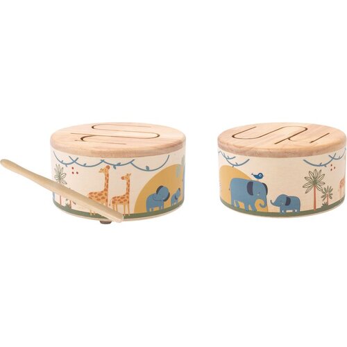 2Kids Toys Wooden Drum Safari glazbena igračka 18m+ 1 kom Cijene