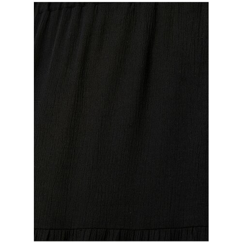 Koton Women's Normal Waist Black Midi Skirt 3sak70001uw Slike