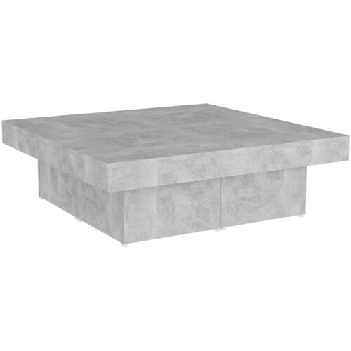 Maison Chic Klubska mizica - kavna mizica - Nizka mizica betonsko siva 90x90x28 cm iverna plošča, (21754255) Cene