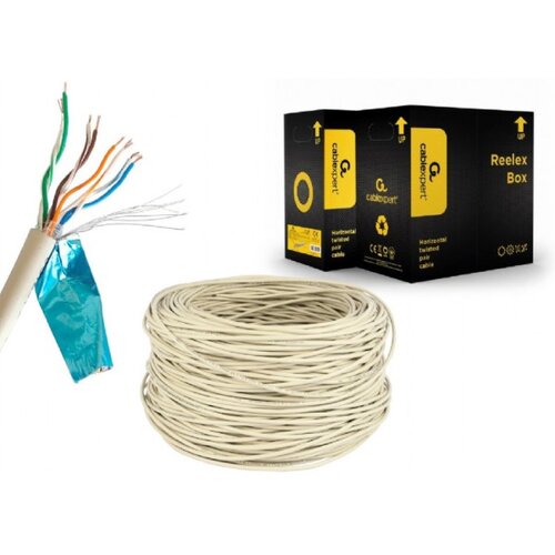 Gembird FPC-5004E FTP cat.5E Indoor licnasti CU kotur 305m mrežni kabal Slike