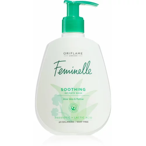 Oriflame Feminelle Soothing gel za intimno higieno s pomirjajočim učinkom Aloe Vera & Mallow 300 ml