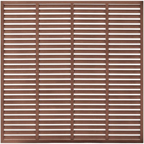 vidaXL Ograja z vodoravnimi letvami WPC 180x180 cm rjava, (20766054) Cene
