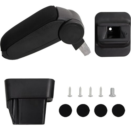  Naslon za ruke za automobil crni 13 x 34 x (33 - 46) cm ABS Cijene