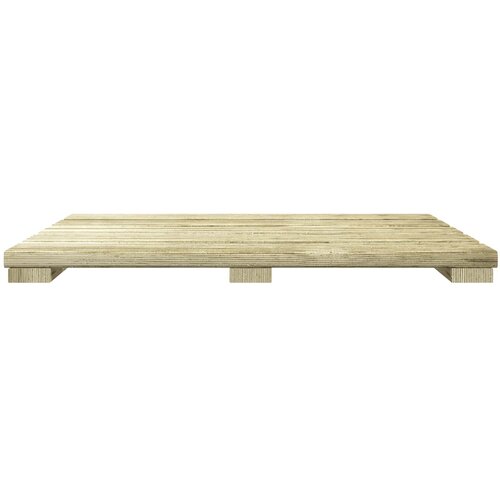  Pločice za decking 6 pcs Zelena 50 x 50 cm Slike