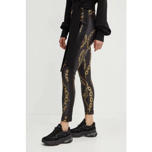 Versace Jeans Couture Tajice za žene, boja: crna, s uzorkom, 77HAC114 JS417