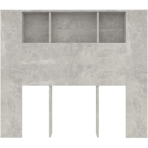  Uzglavlje s ormarićem siva boja betona 120 x 18,5 x 102,5 cm Slike