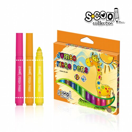 Scool Flomasteri Jumbo/ set 1/12 sc307 Slike