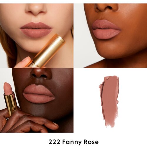 Gucci Beauty Rouge &amp;agrave; L&amp;egrave;vres Matte Lipstick matirajući ruž za usne nijansa 222 Fanny Rose 3.5 g Slike