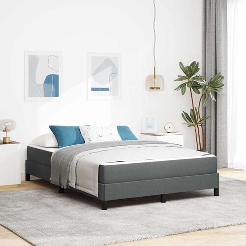 vidaXL Krevet s opruga kutije Ostalo Tamno siva 140 x 190 cm tkanina Cene