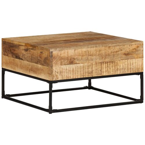  The Living Store Klubska mizica 68x68x41 cm robusten mangov les - Klubska Mizica, (21451941) Slike