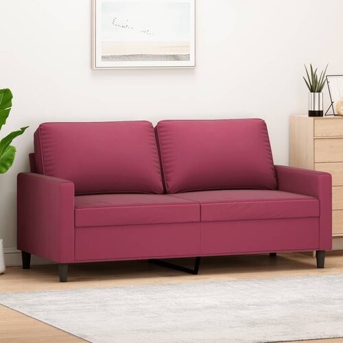 vidaXL dvosed vinsko rdeč 140 cm žamet Cene